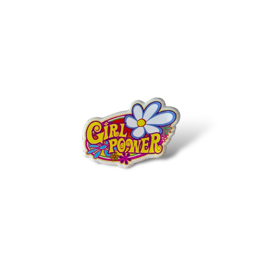 Power Girl Acrylic Pin