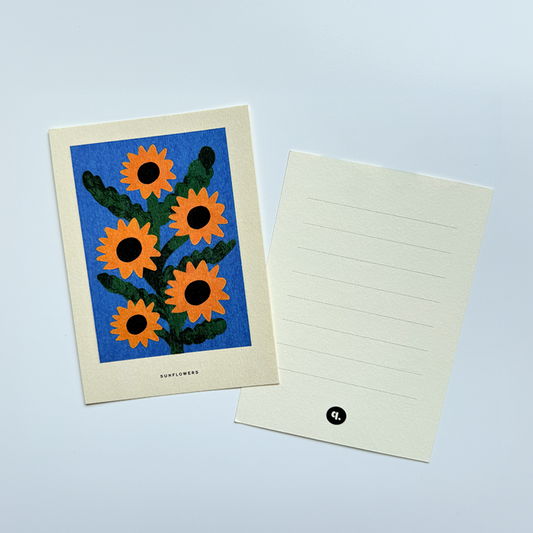 Sun Flower post card