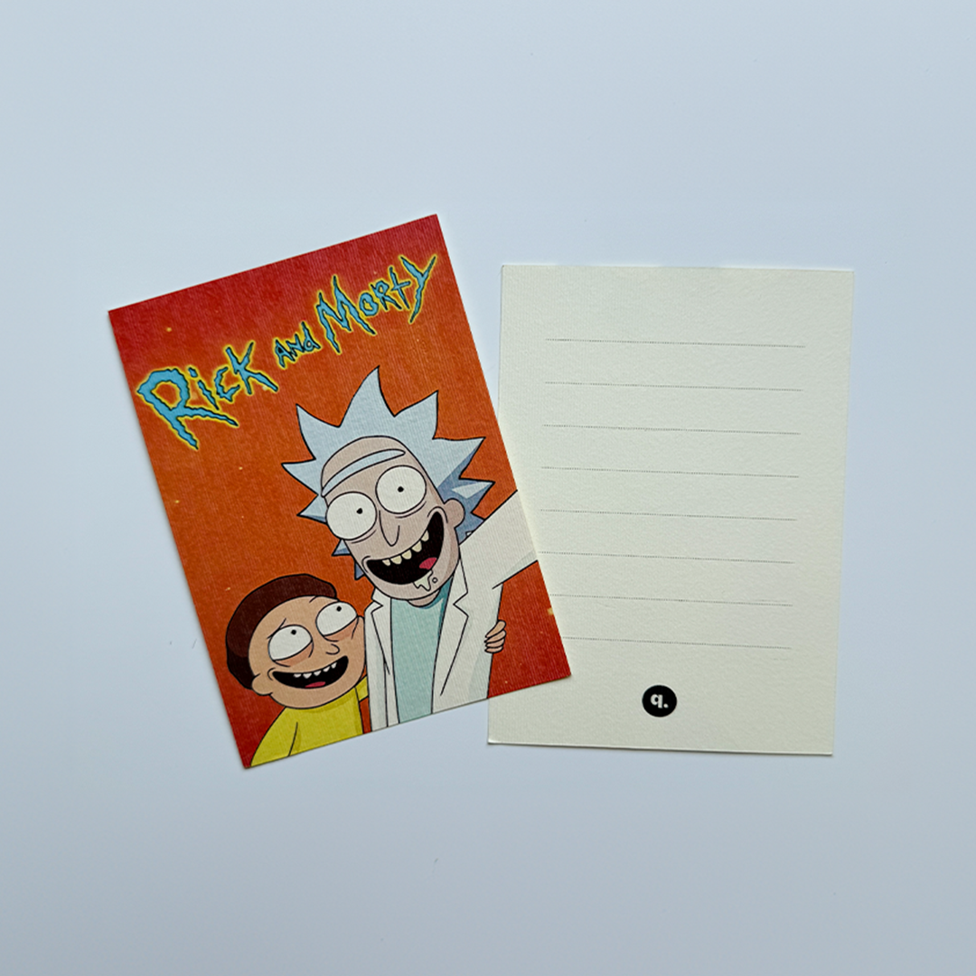 Rick & Morty post card