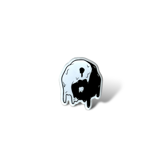 Yin Yang Acrylic Pin