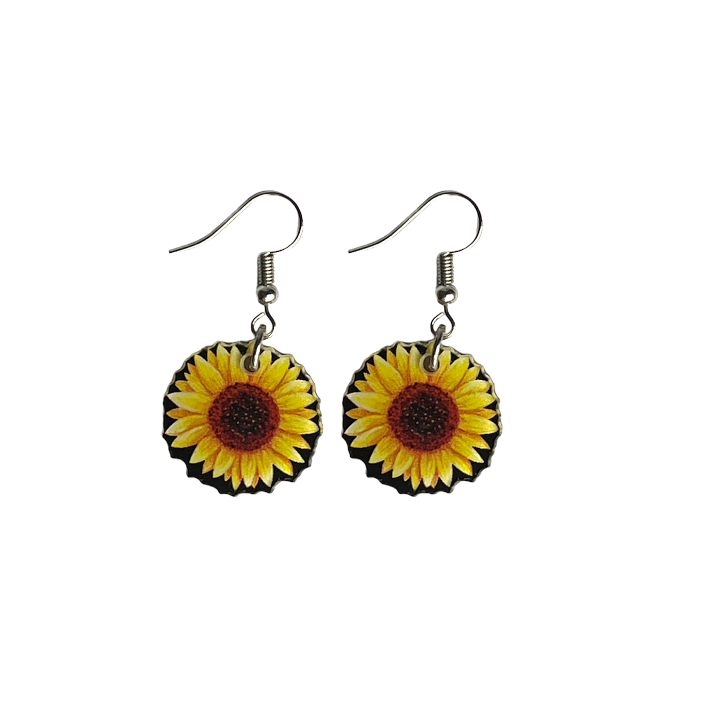 Sunflower Acrylic Earring - theqaafshop