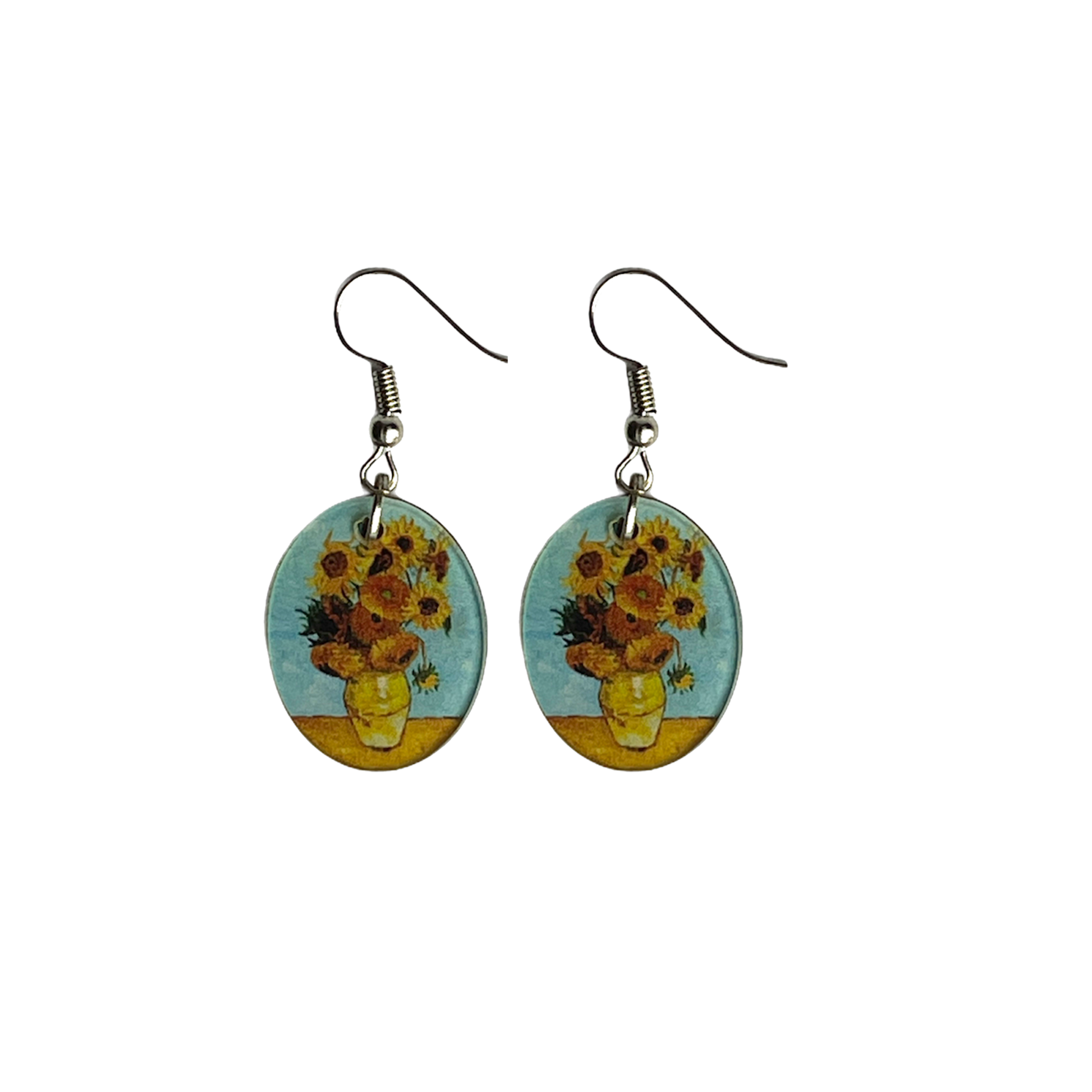 Sunflower Vase Acrylic Earring - theqaafshop